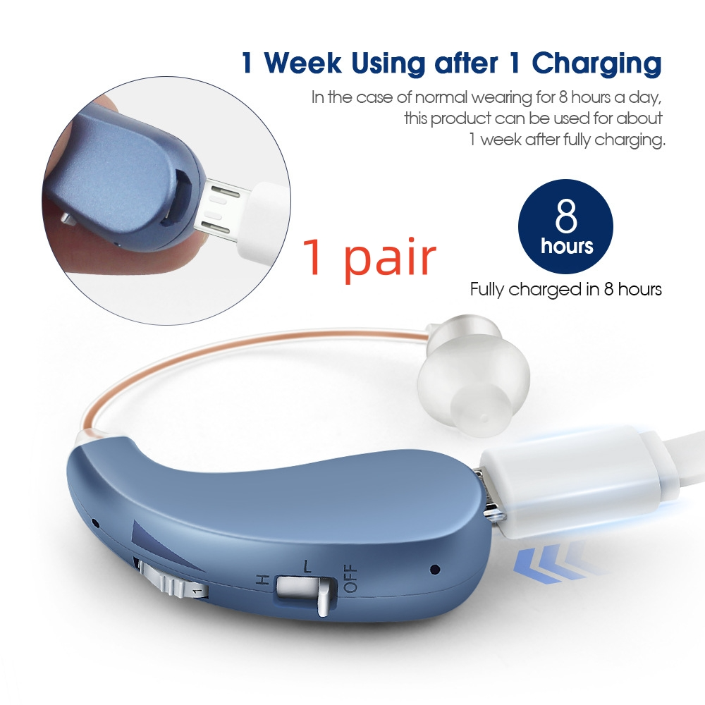ClearTone™ BTE Hearing Aids – Rechargeable, No Prescription Needed