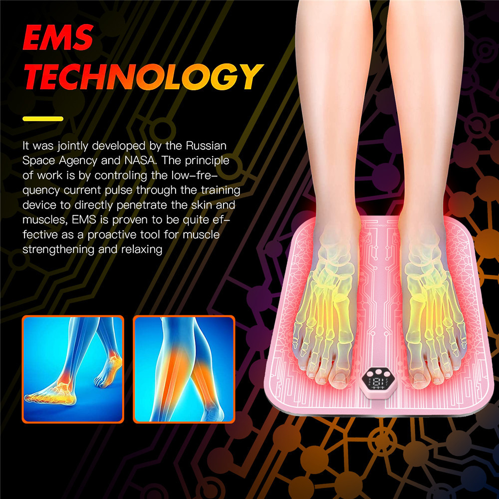 AcuVela™ EMS Foot Mat – Pain Relief & Circulation Boost