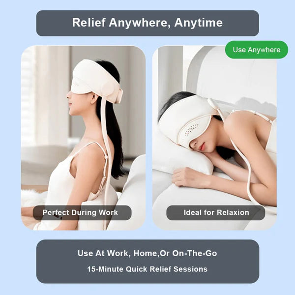 Relaxa360™ Headache Massager – Heat, Cold & Air Compression
