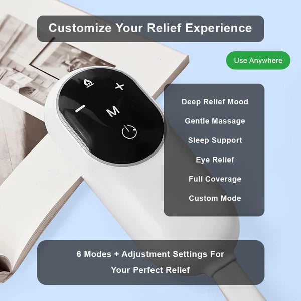 Relaxa360™ Headache Massager – Heat, Cold & Air Compression