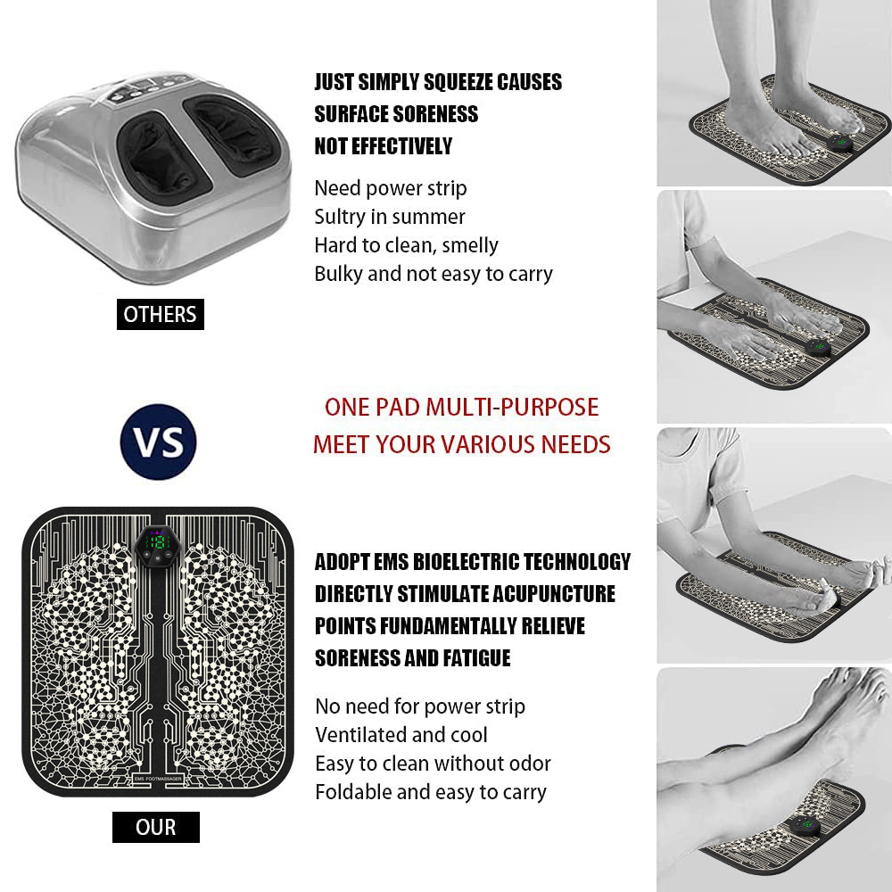 AcuVela™ EMS Foot Mat – Pain Relief & Circulation Boost
