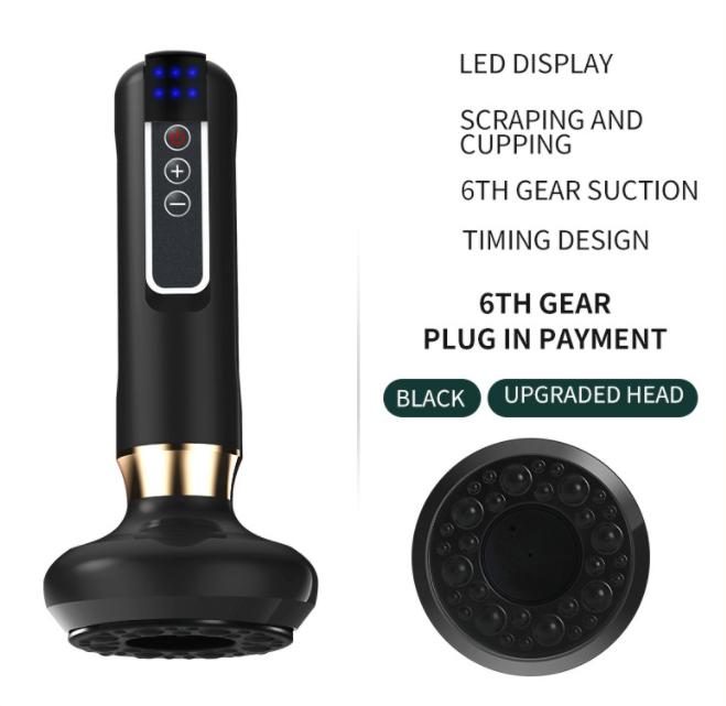 BodyGlow™ 4-in-1 Massager – Cupping, Heat, Red Light & Scraping