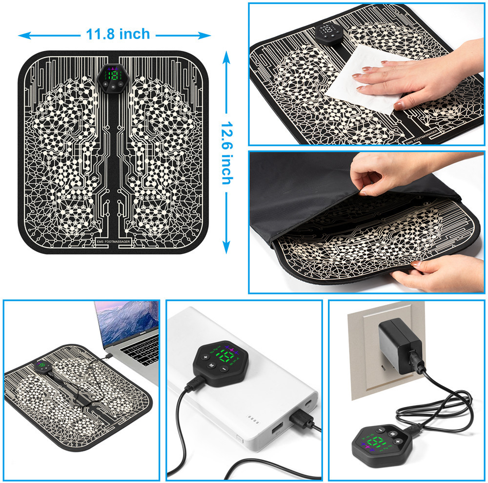 AcuVela™ EMS Foot Mat – Pain Relief & Circulation Boost