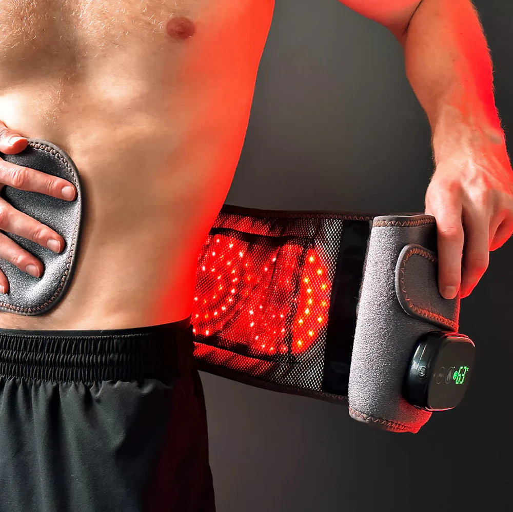 ReliefFlex™ Lumbar Belt – Heated Red Light Back Pain Relief