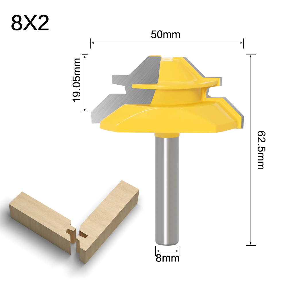 ProCut™ 45° Miter Bit Set – 3-Pc Precision Joinery Kit
