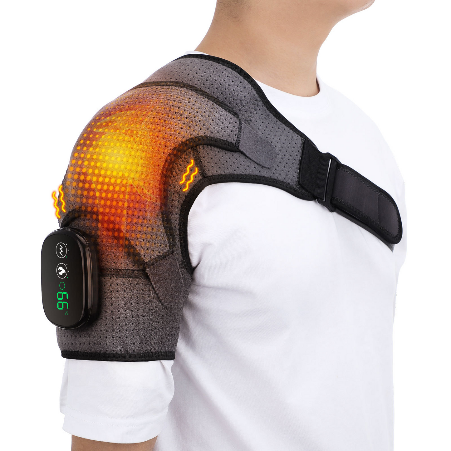 ThermoRelief™ Shoulder Massager – Heat, Red Light & Deep Tissue