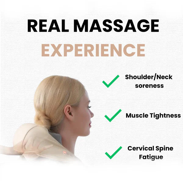 ThermaRelief™ Neck Massager – Deep Tissue, Heat & Portable Comfort