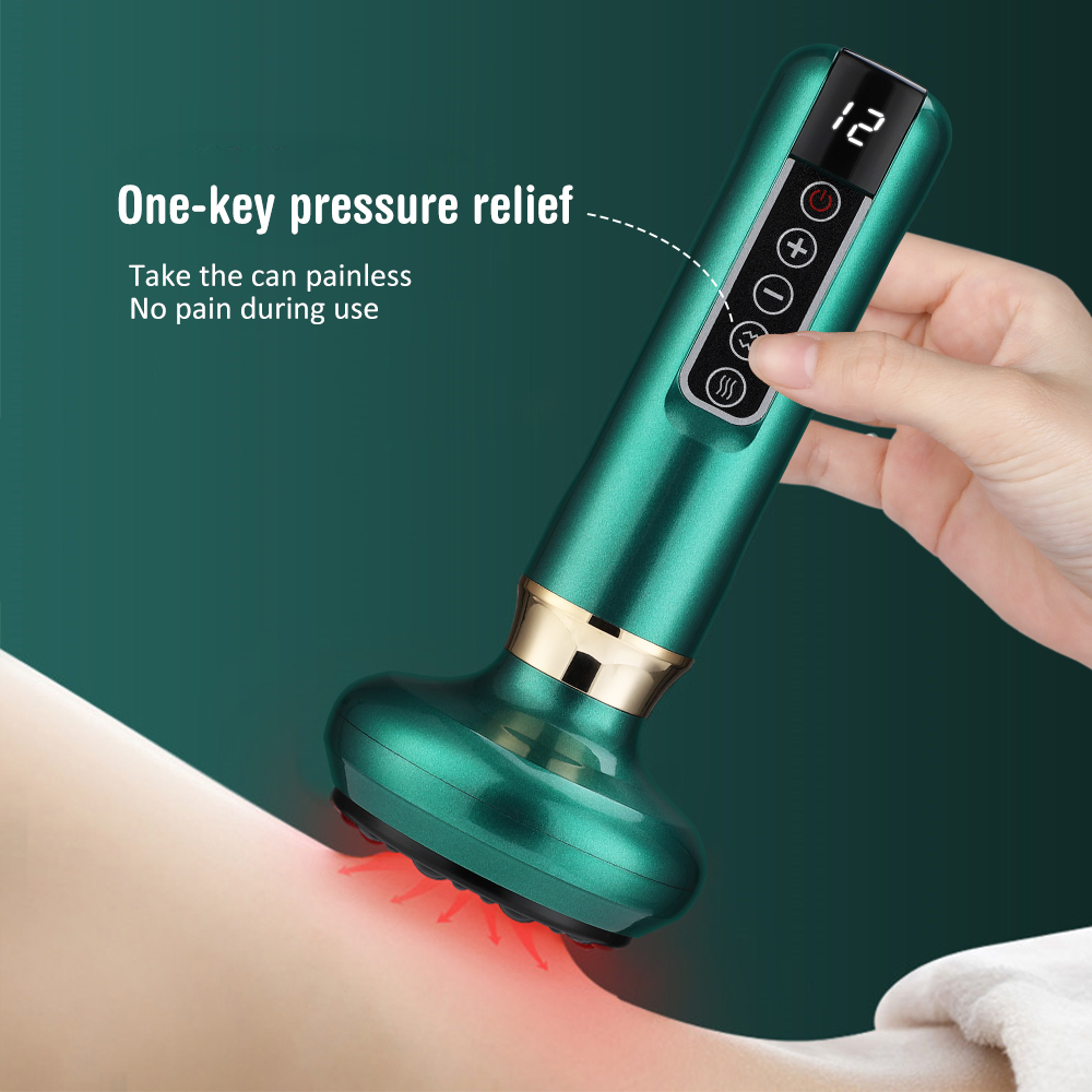 BodyGlow™ 4-in-1 Massager – Cupping, Heat, Red Light & Scraping