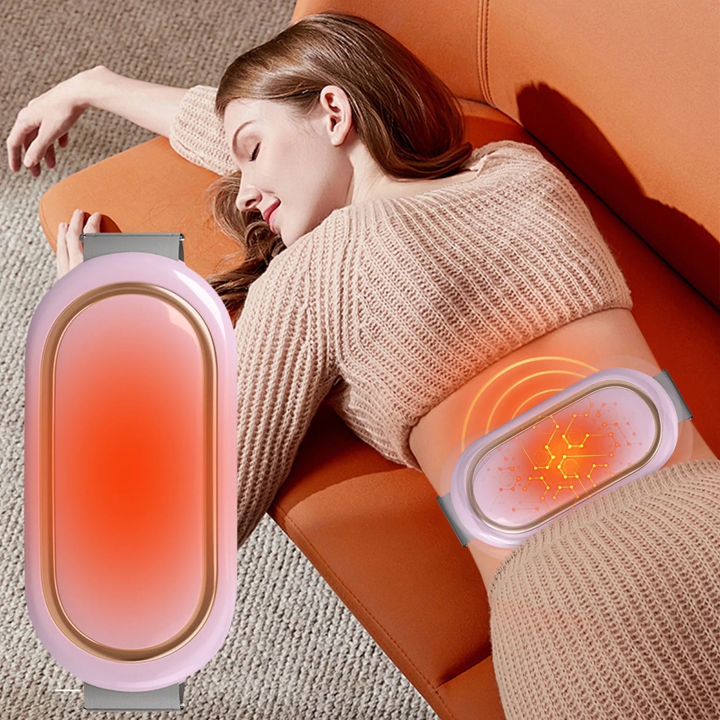 SlimVibe™ Heated Belt – Wireless Ab Toning & Fat-Burning with 9 Levels