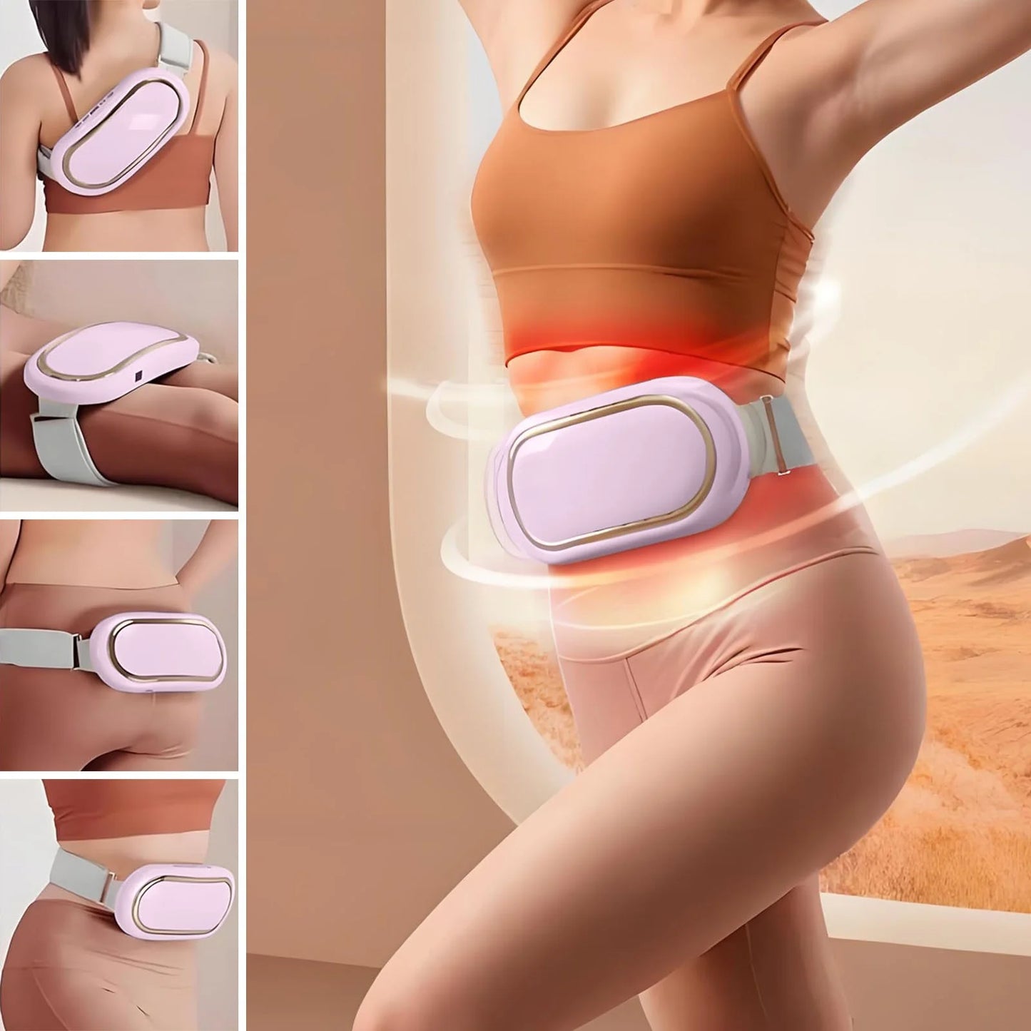 SlimVibe™ Heated Belt – Wireless Ab Toning & Fat-Burning with 9 Levels