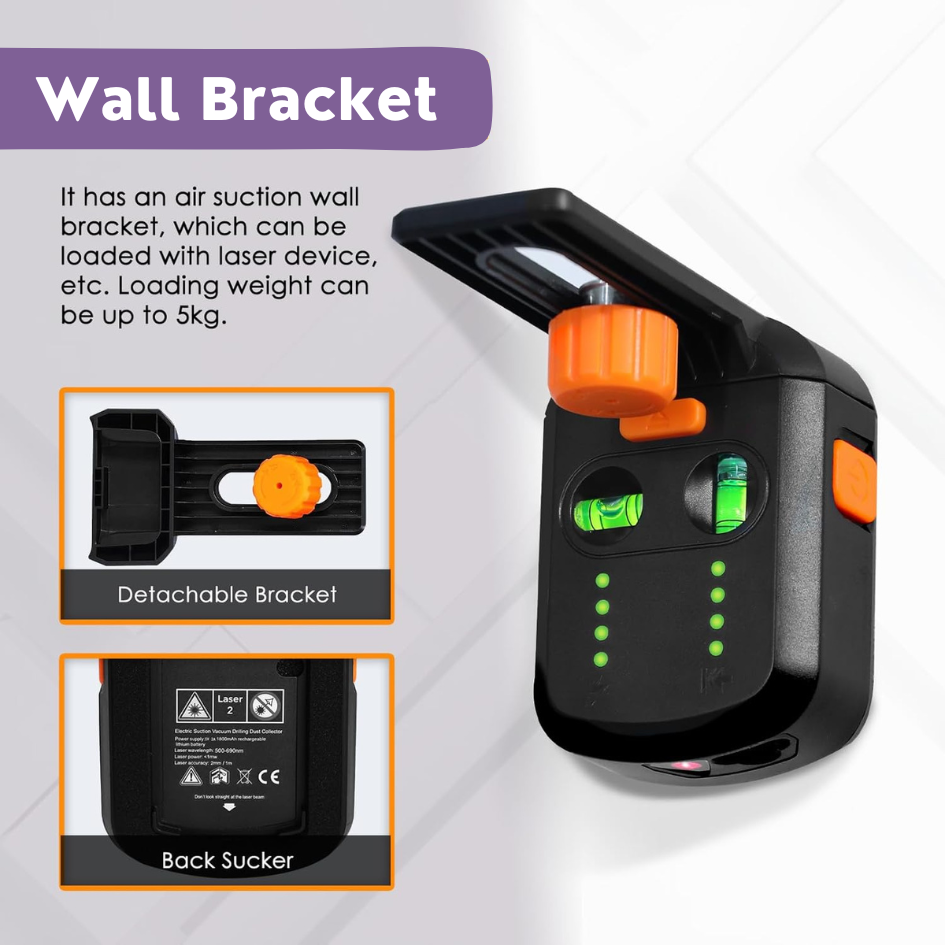 PrecisionPro™ 3-in-1 Wall-Mountable Laser Level