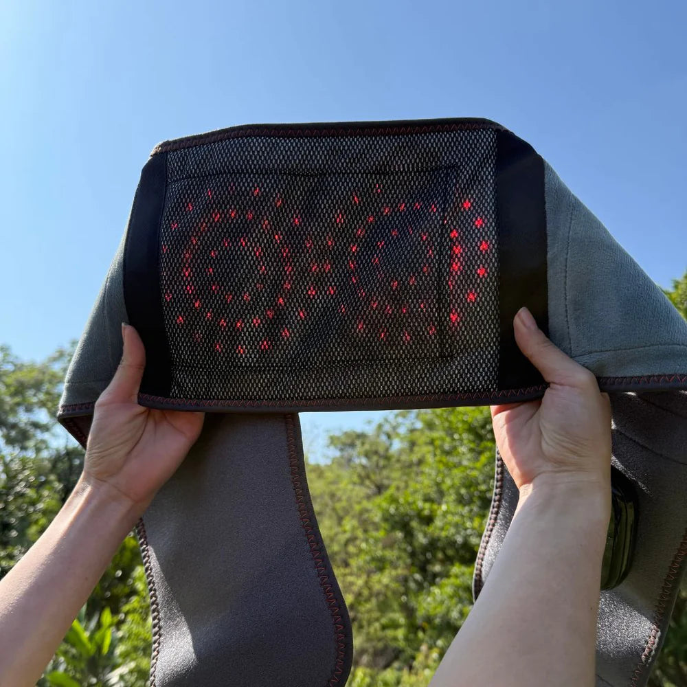 ReliefFlex™ Lumbar Belt – Heated Red Light Back Pain Relief