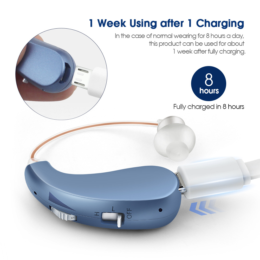 ClearTone™ BTE Hearing Aids – Rechargeable, No Prescription Needed
