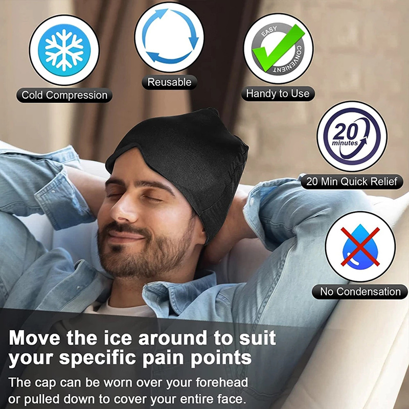 MigraEase™ Relief Cap – Hot & Cold Therapy for Headaches & Stress