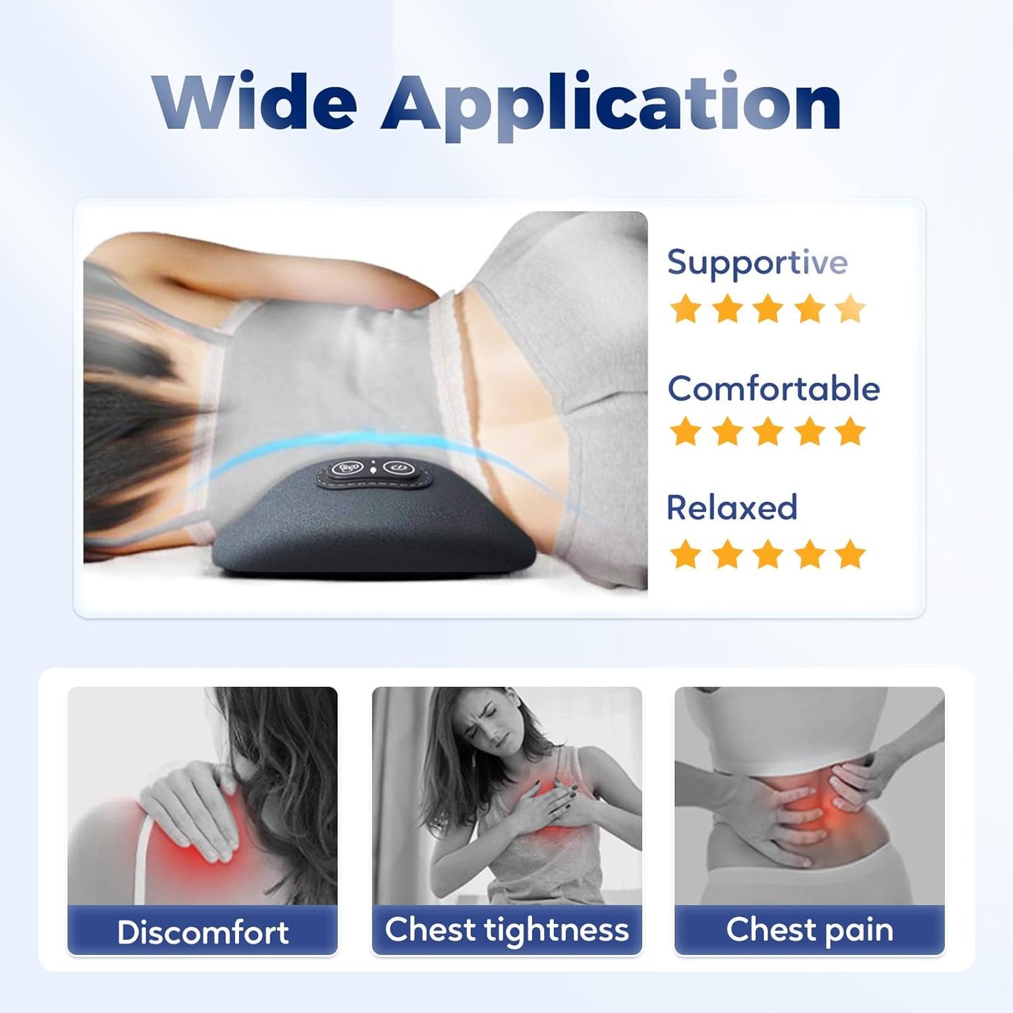 Relievex™ Back Relief Device – Heat, Vibration & Decompression Therapy
