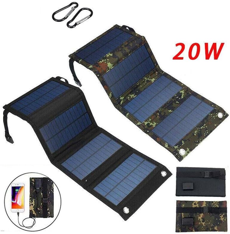 SunVolt™ 20W Solar Charger – Foldable, Waterproof & USB Ready