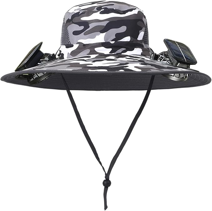 SunBreeze™ Solar Fan Hat – UV Protection & Cooling Fan