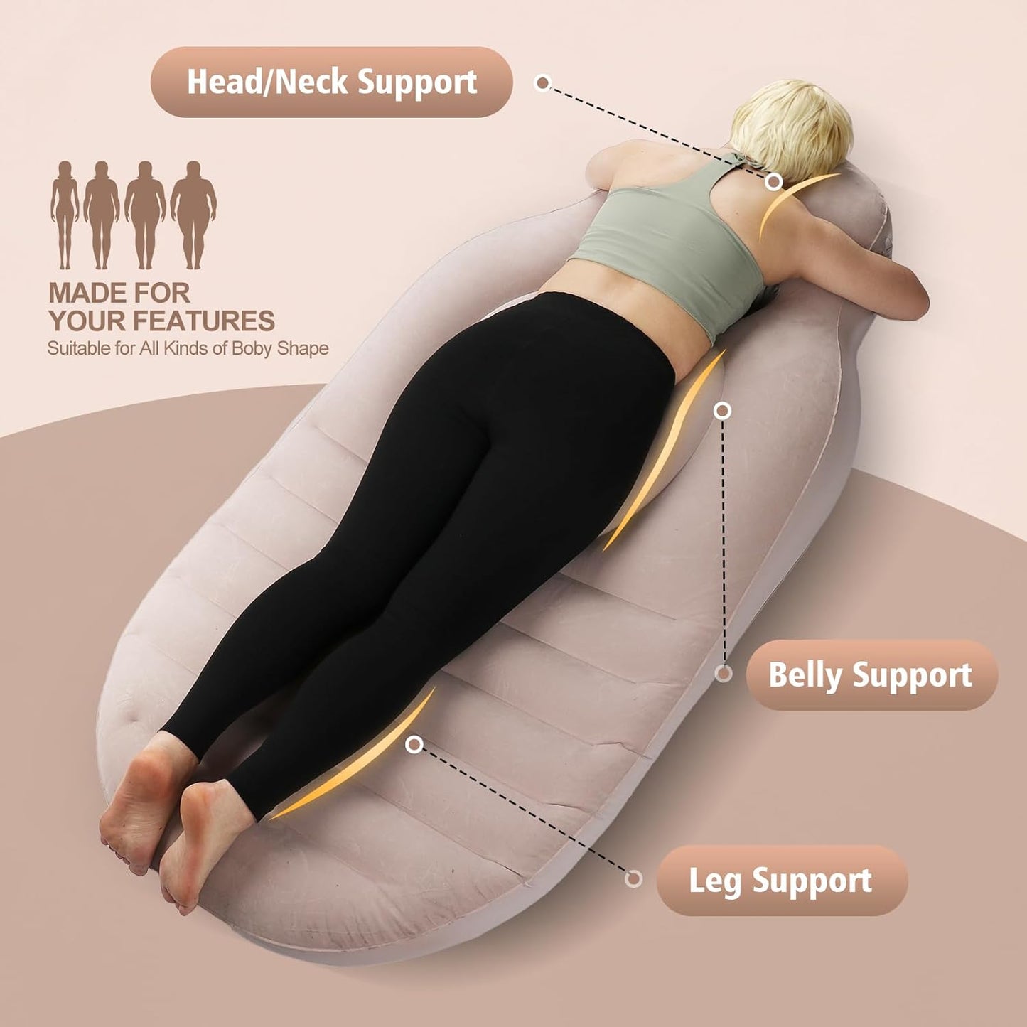 MammaRest™ Pregnancy Support Mattress – Full Body Comfort for Expecting Moms