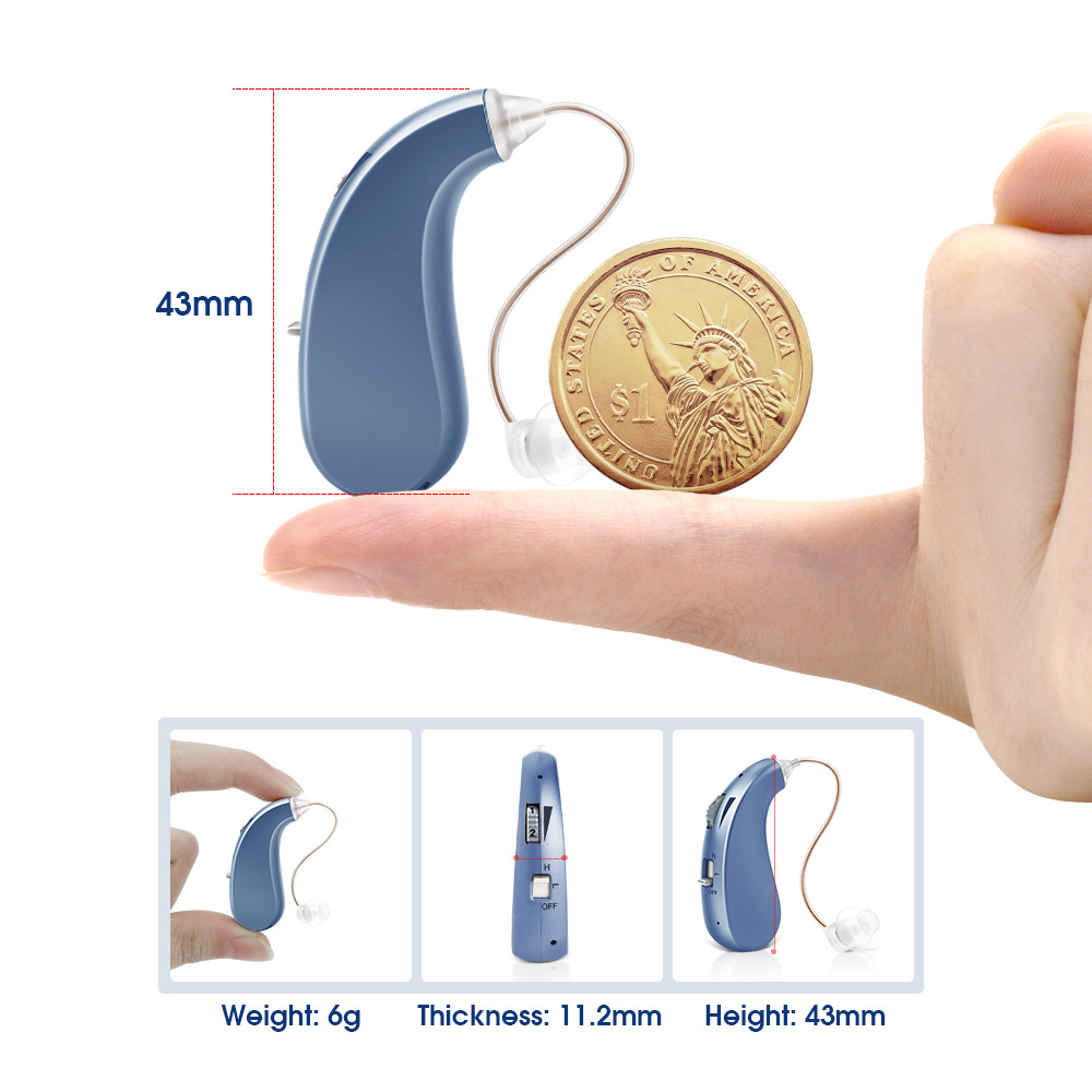 ClearTone™ BTE Hearing Aids – Rechargeable, No Prescription Needed