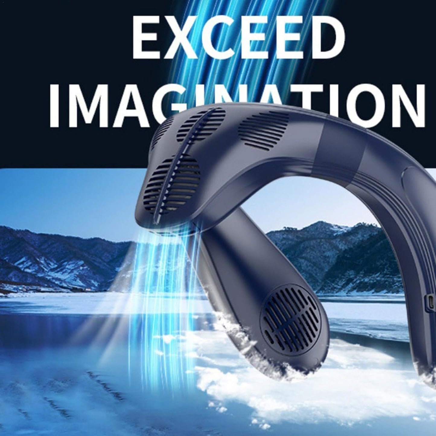 FrostBreeze™ Wearable Fan – Instant Neck & Back Cooling