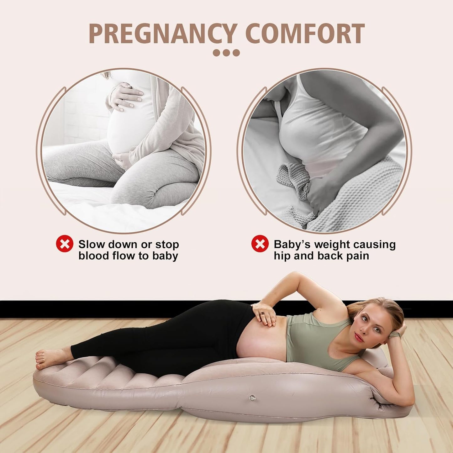 MammaRest™ Pregnancy Support Mattress – Full Body Comfort for Expecting Moms