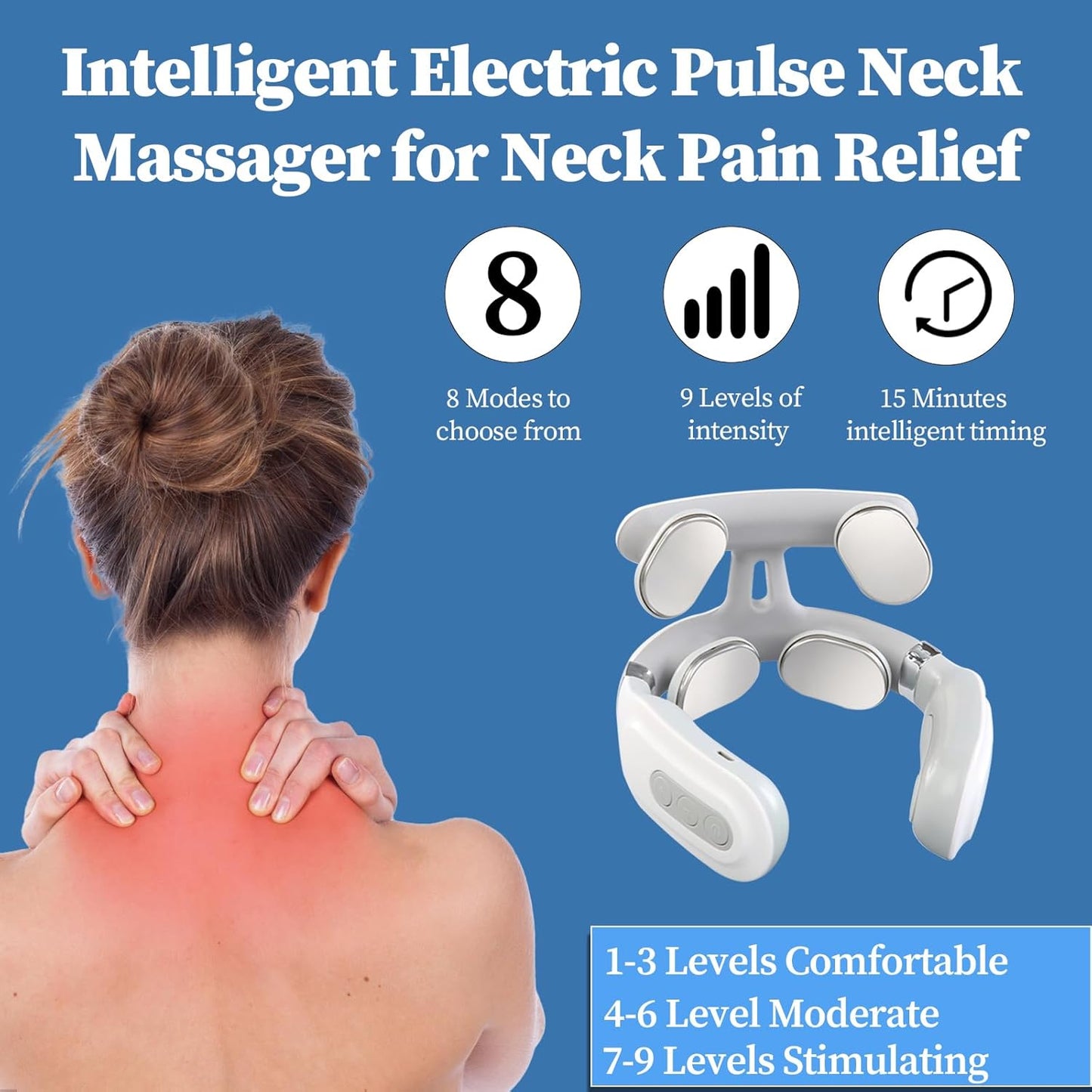 ReviveNeck™ EMS Posture Corrector – Heat & Vibration Therapy