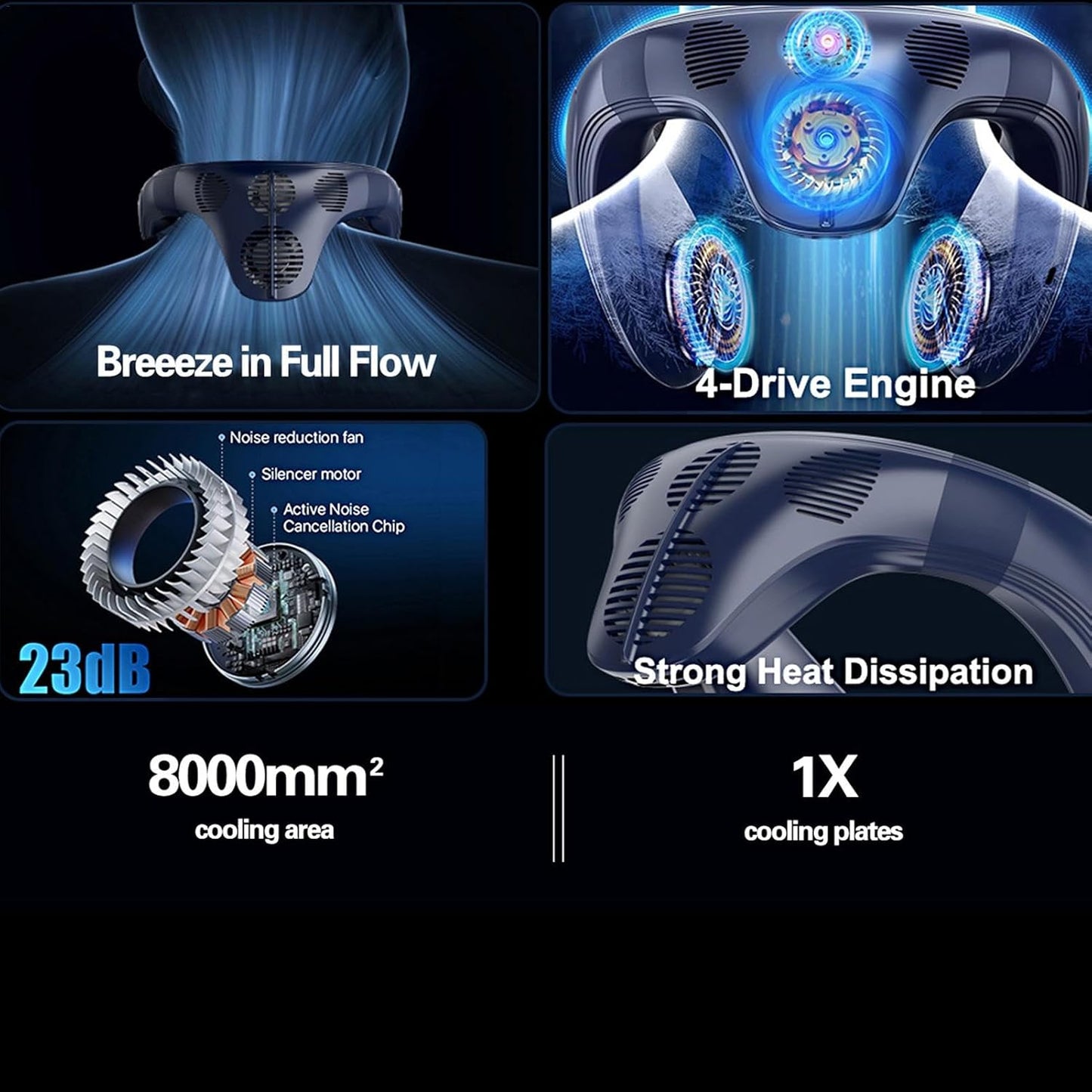 FrostBreeze™ Wearable Fan – Instant Neck & Back Cooling