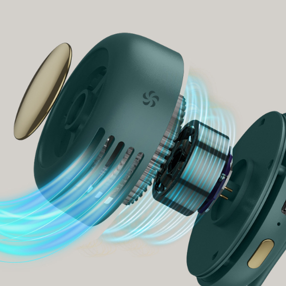 BreezeClip™ Fan – Rechargeable & 360° Cooling