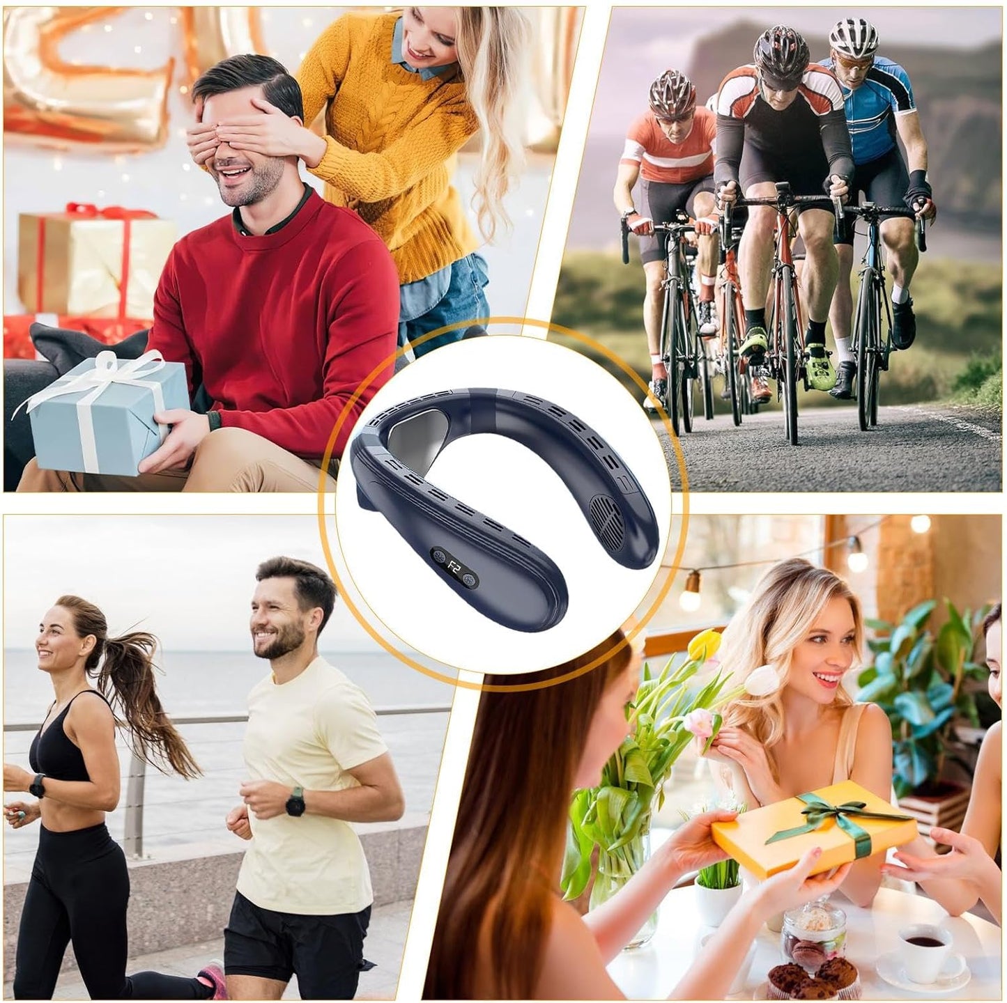 FrostBreeze™ Wearable Fan – Instant Neck & Back Cooling