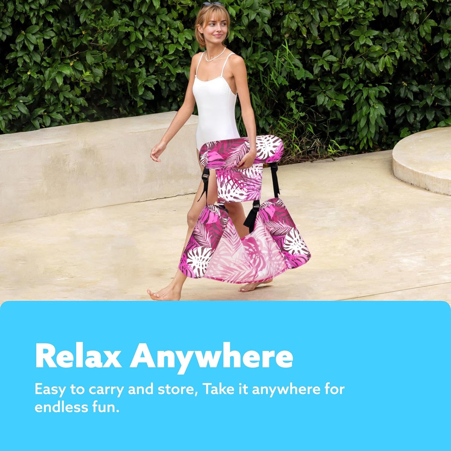 LuxeGreen™ Pool Lounge – Inflatable, Adjustable, Summer Comfort