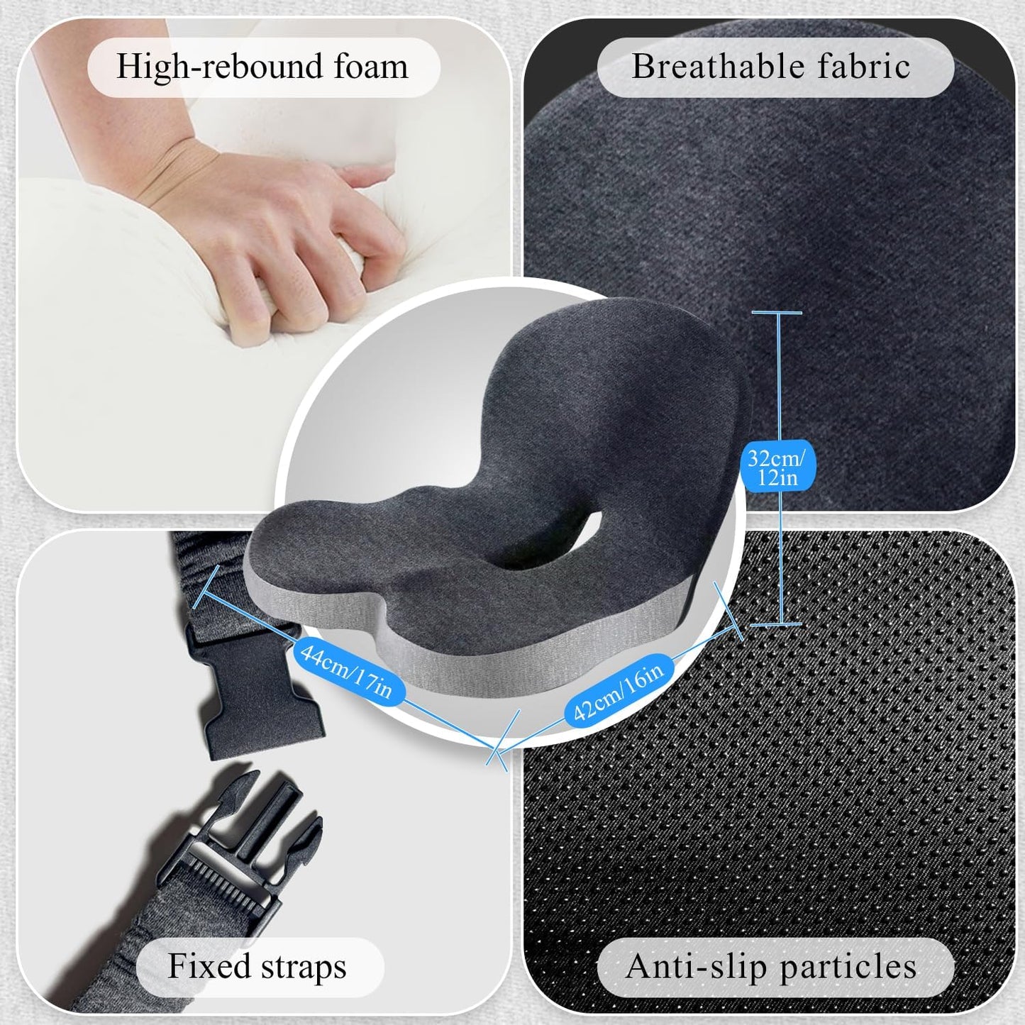 OrthoCloud™ Lumbar Cushion – All-Day Back Relief, Anywhere