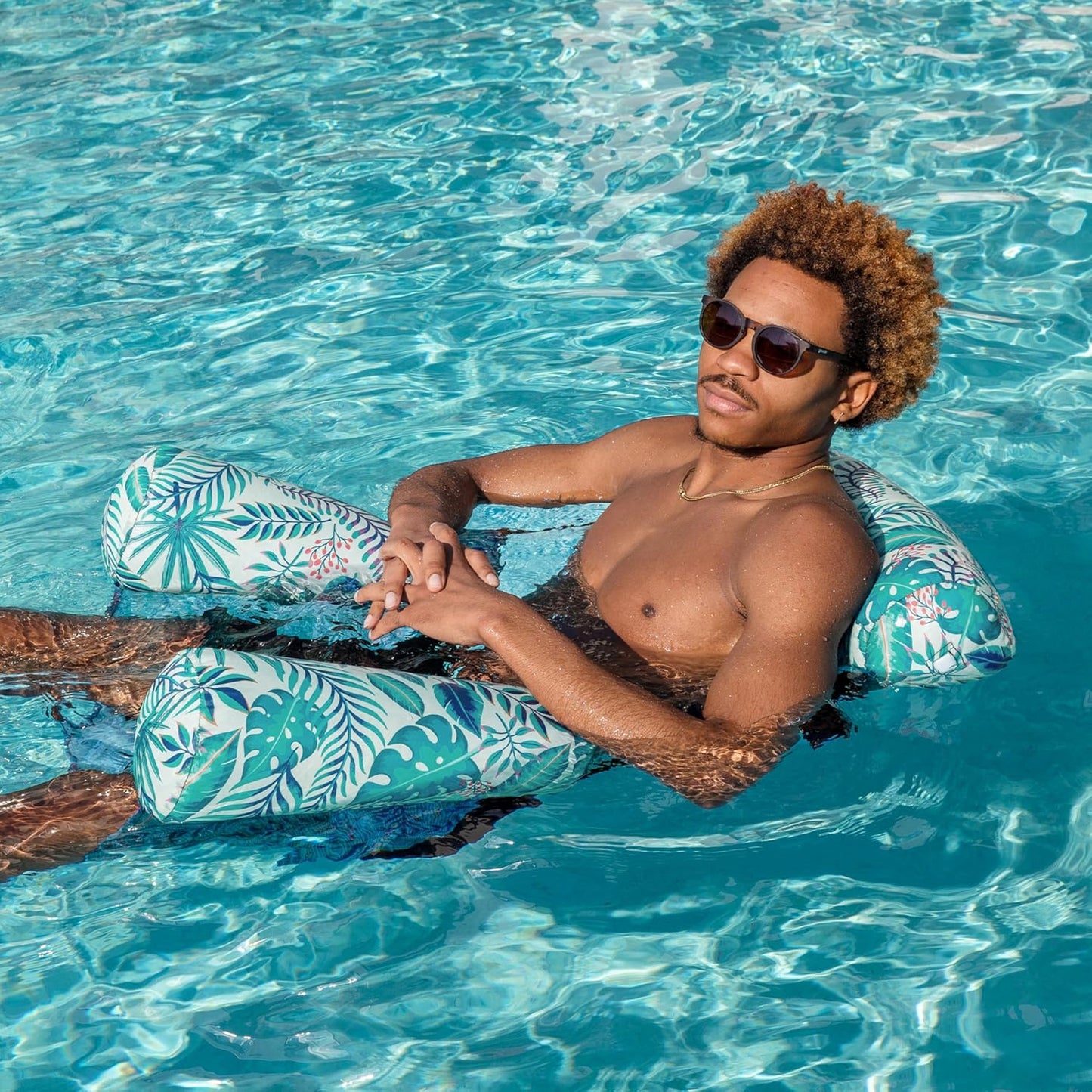 LuxeGreen™ Pool Lounge – Inflatable, Adjustable, Summer Comfort