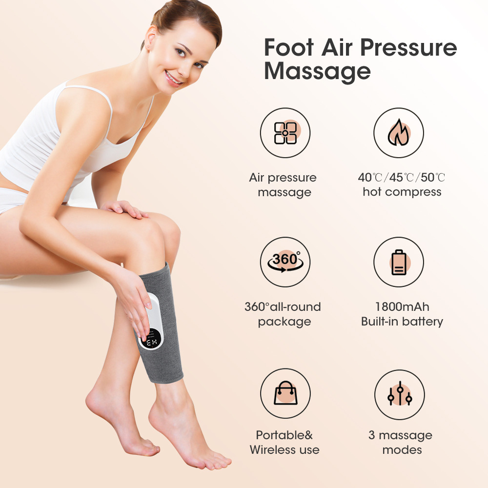 TheraFlex™ Leg Massager – Heat, Compression & Swelling Relief