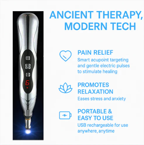 AcuEase™ Massage Pen – Rechargeable, Needle-Free Pain Relief
