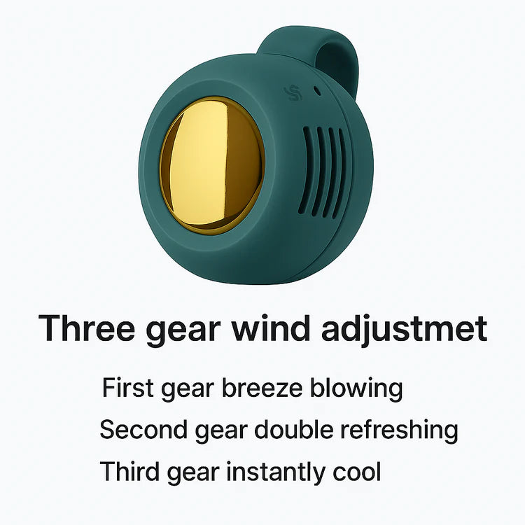 BreezeClip™ Fan – Rechargeable & 360° Cooling