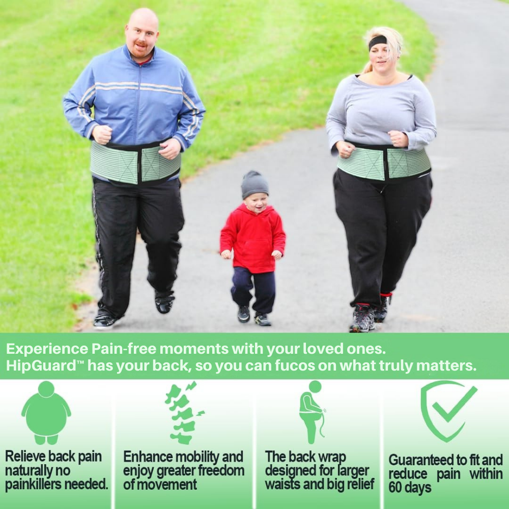 HipGuard™ Pro – Hip & Back Support Belt for Plus-Size Relief