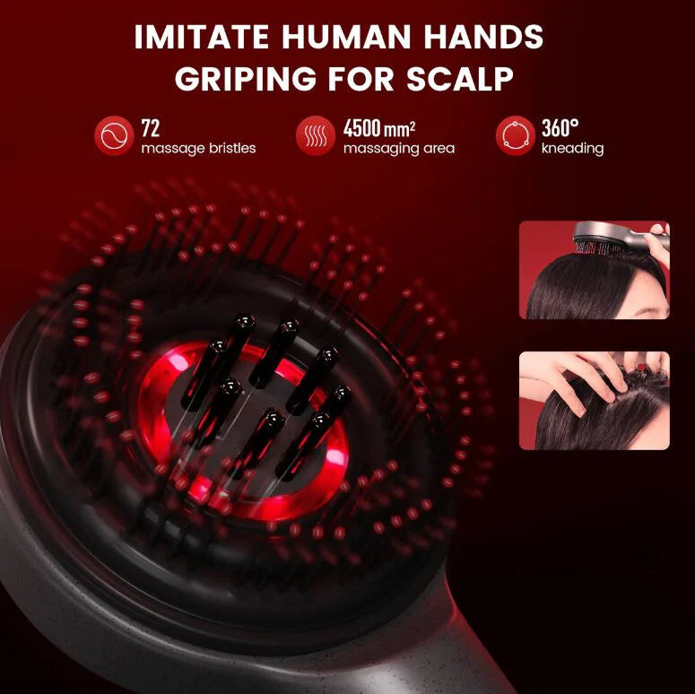 ReviveLux™ Scalp Massager – 3-in-1 Red Light Hair Therapy
