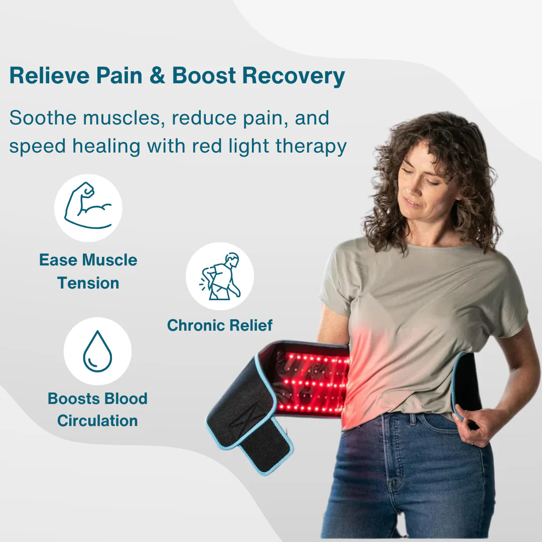ThermaLight360™ Red Light Belt – Pain Relief, Fat Burn & Skin Renewal