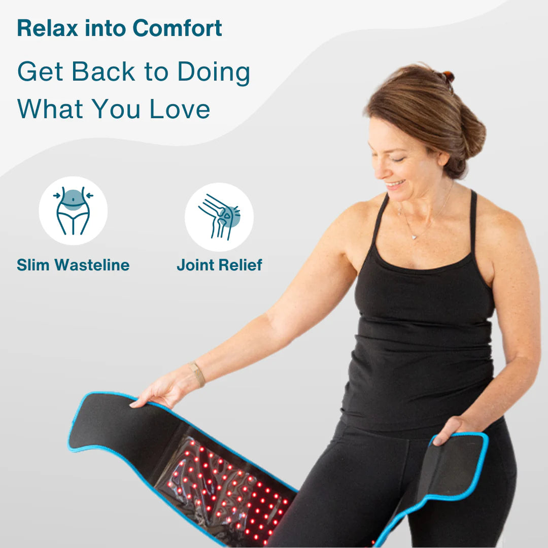 ThermaLight360™ Red Light Belt – Pain Relief, Fat Burn & Skin Renewal