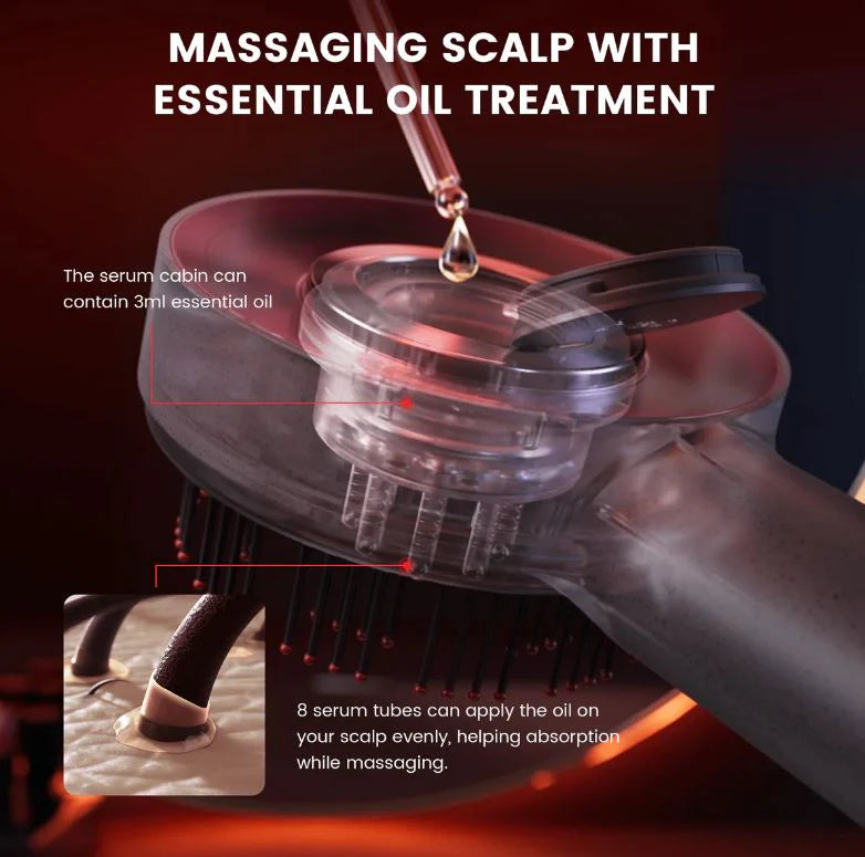 ReviveLux™ Scalp Massager – 3-in-1 Red Light Hair Therapy