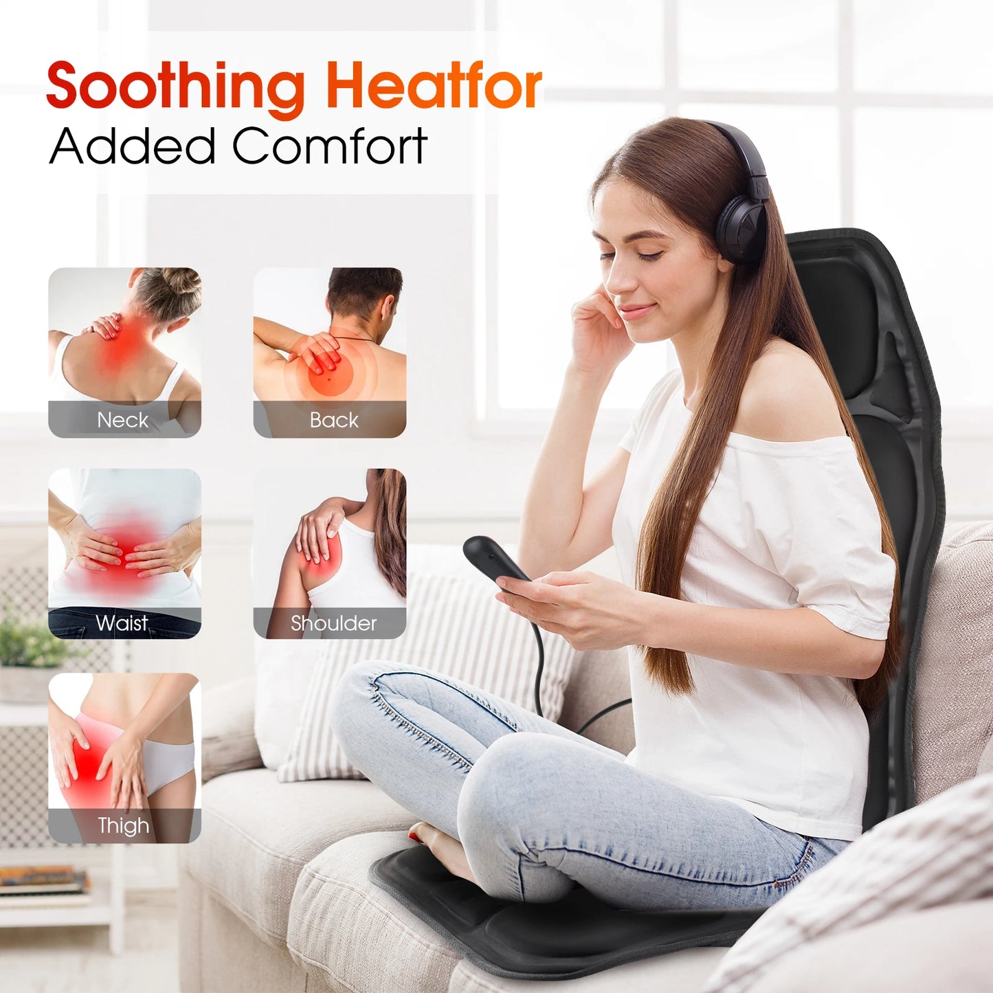 CloudComfort™ Massage Chair – Heated Full-Body Spa Relief Anywhere