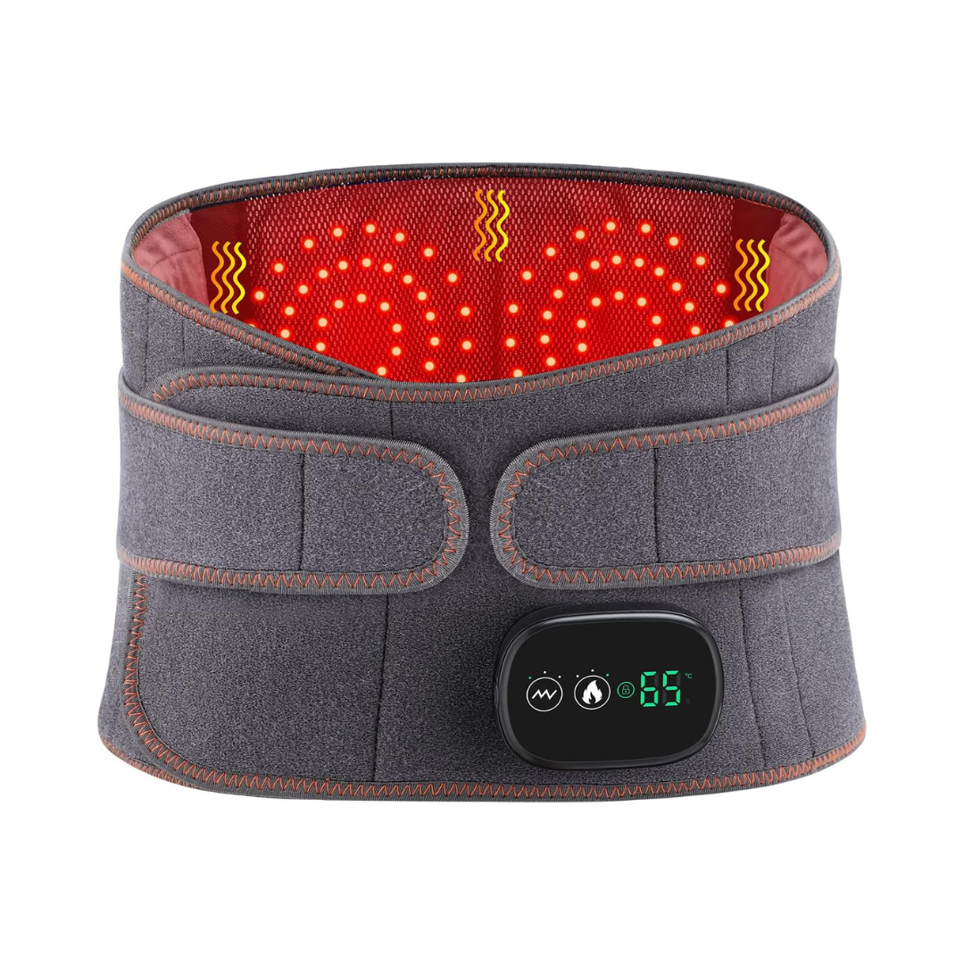 ReliefFlex™ Lumbar Belt – Heated Red Light Back Pain Relief