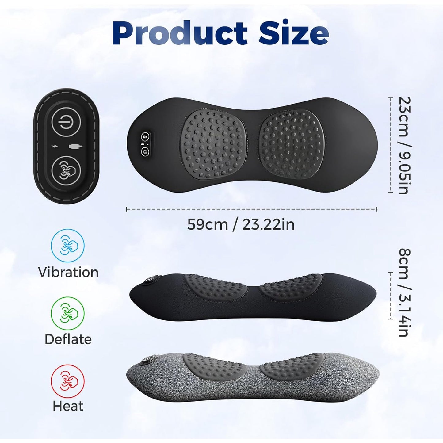 Relievex™ Back Relief Device – Heat, Vibration & Decompression Therapy