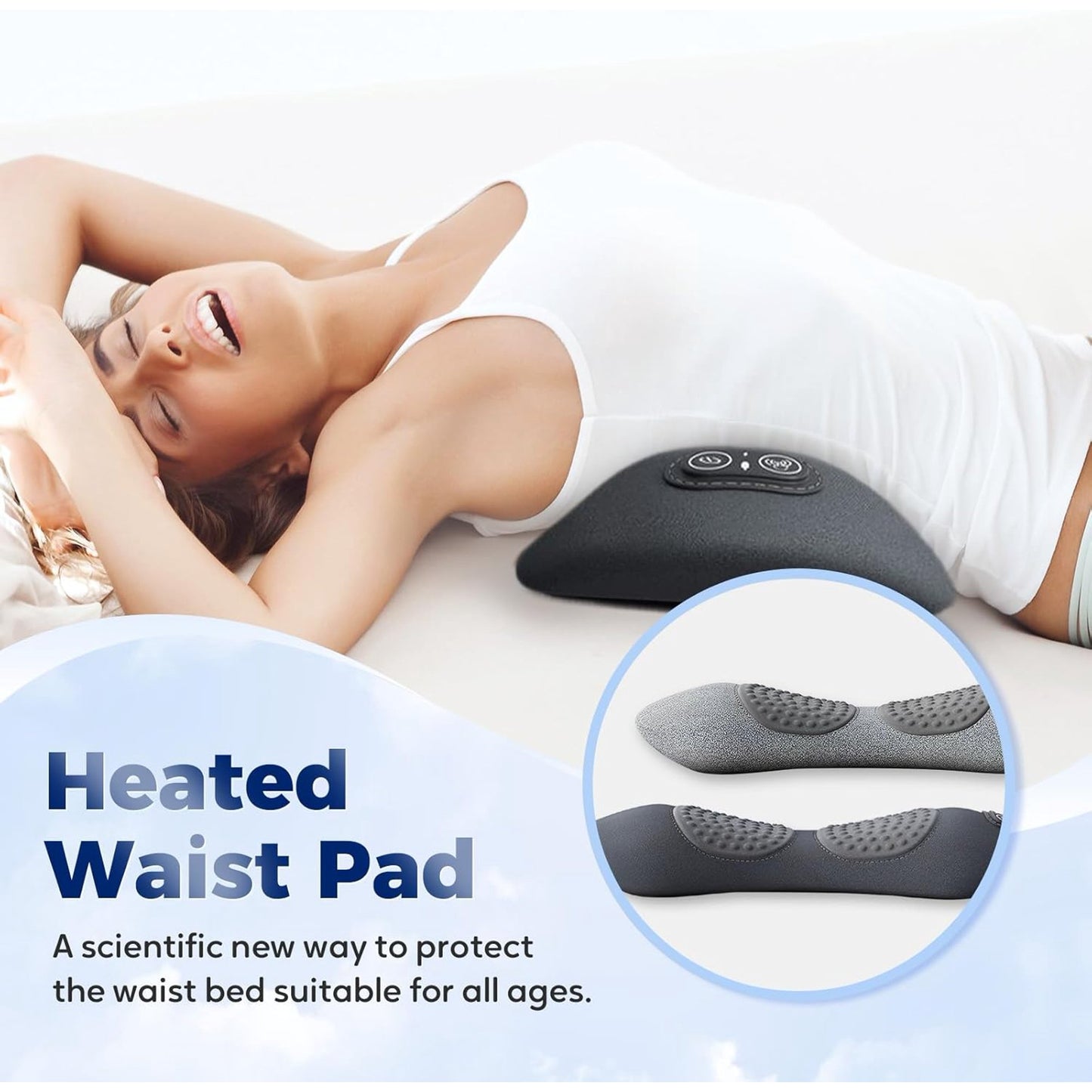 Relievex™ Back Relief Device – Heat, Vibration & Decompression Therapy