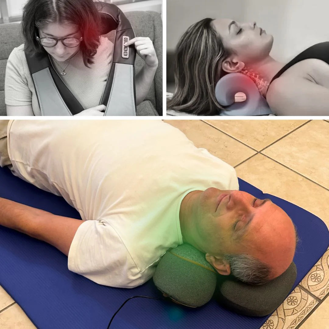 RelaxaRest™ Neck Massager – 3-in-1 Relief for Neck, Shoulders & Headaches
