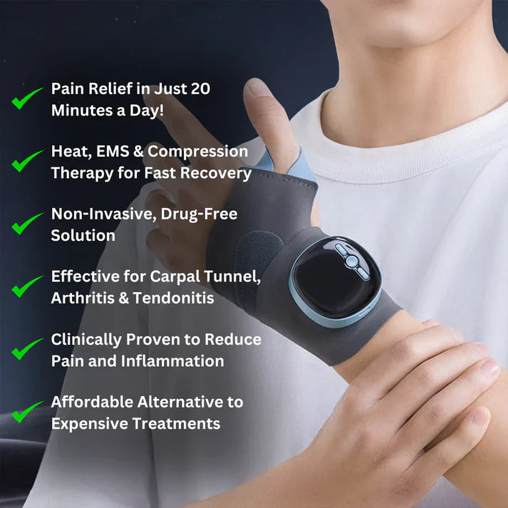 ThermaFlex™ Wrist Brace – Heat, EMS & Support in One