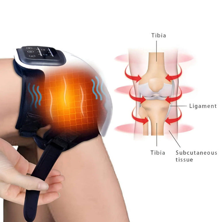 FlexHeat™ Knee Massager – Infrared & Vibration Pain Relief