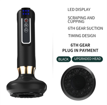 BodyGlow™ 4-in-1 Massager – Cupping, Heat, Red Light & Scraping