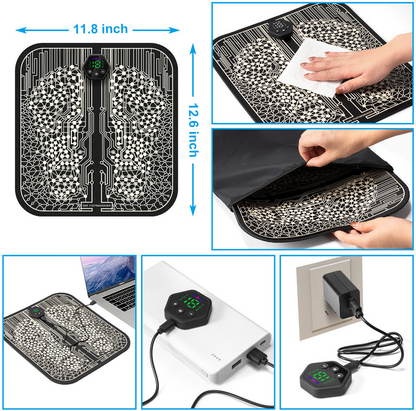 AcuVela™ EMS Foot Mat – Pain Relief & Circulation Boost