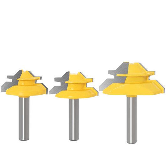 ProCut™ 45° Miter Bit Set – 3-Pc Precision Joinery Kit